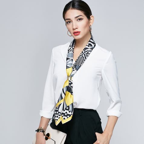 Zijden sjaal met luipaardprint