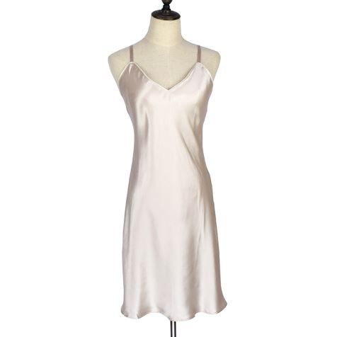 Zijden nachtkleding slaapjurk