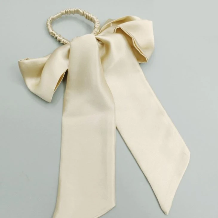 Print Bow Silk Headband